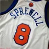 100% zszyte Latrell Sprewell Jersey XS-6XL Męskie Dokładnie Koszulki do koszykówki Tanie Mężczyźni Kobiety Młodzież