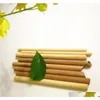 Picknick Travel Bubble Tea Bamboo Tube Wegwerpstro 100% Biologisch afbreekbare Natuurlijke Eco -vriendelijke RWTMI