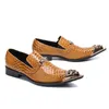 Chaussures formelles de bureau pour hommes, chaussures de mariage Oxford respirantes de haute qualité, chaussures de personnalité pour hommes d'affaires