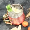 Starfish Copper Plated Moscow Mule Mug Wine Cup Beer Mug Milk coffee Stainless Steel Cocktail Mug Wine Bar Drinking Utensils T200506