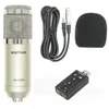 Professionell kondensatorljud 3,5 mm trådbunden BM800 Studiomikrofon Vokalinspelning KTV Karaokemikrofon Mikrofon för dator