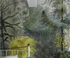 Französische Landschaftstapeten, Luxus-Schlafzimmer-Hintergrund-Tapete, TV-Wohnzimmer, individuelles, nahtloses Wandtuch, dekoratives Wandbild