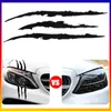 1 / 2pcs Auto Car Stickers Reflekterande Monster Claw Marks Scratch Stripe Marks Auto Headlight Dekal Dinosaur Raptor Repor Dekor