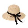Chapéu de palha da moda com corda ajustável embutida, dobrável, para praia, boné de sol de alta qualidade, direto dos fabricantes s8406747