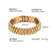 BC Mode Gold Präsident Strap Armband Hiphop Uhrbanddesign Männer Schmuck Y1130