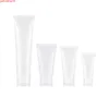 15ml 30ml 50ml 100ml Frosting Soft Lotion Cream Tube Travel Squeeze Plastic Bottle For Shampoo Shower Gel Washing Containerhigh quatiy