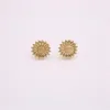 Fashion Flowers Ear Studs Beautiful Sunflower pattern Environmental Protection Material Five Color Optional Suitable for Men And Women