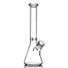 10 "bécher bong design simple pipe en verre narguilés Rasta capiteux conduites d'eau 18.8mm joint bongs