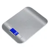 Skala nierdzewna USB Cyfrowa Skala kuchenna 10 kg Precyzyjna elektroniczna skala jedzenia do gotowania i pieczenia narzędzia do pomiaru 201211