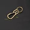 Aciller en acier inoxydable Tension Keille clé Black Gold Carabiner Car Keychain pour hommes Femmes Fashion Bijoux et Sandy