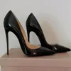 SO Kate Kadın Yüksek Topuklu Ayakkabı Lüks Marka Kırmızı Parlak Dipler Noktalı Ayak Ayakkabı Klasikleri 8cm 10cm 12cm İnce Topuk Lady Düğün Ayakkabısı Kutu Boyutu 34-44