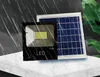 مصابيح طاقة شمسية أضواء الفيضانات تعمل بالطاقة في الهواء الطلق، التحكم عن بعد ضوء الشمسية IP67 للماء، الغسق إلى الفجر الأمن مصباح الكاشف لتركيب الفناء، بار