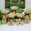 12 Pcslot Bow Tie 13 cm Mini Bear Dolls Stuffed ToysGirls Birthday Gift Small PendantStuffed Plush Animals 2010272533207