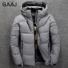 Parkas en duvet pour hommes GAAJ marque hommes veste à capuche hiver chaud manteau canard blanc épais bouffant coupe-vent Parka vestes pardessus Anorak homme 220919