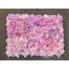 40x60cm 인공 꽃 벽 결혼식 장식 꽃 매트 장미 가짜 꽃 수국 웨딩 플라워 패널 LJ200910