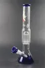 Blue Color Glass Water Bongs for Oil Dab Rigs Hookah with Bowls Smoking Accessories