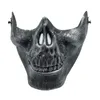 Halloween field mask skulls Half a face protective of terror outdoor products Horror party supplies