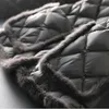 Parka Femmes Plus taille rembourrée manteau hiver vers le bas Coton Vêtements rembourrés artificiels cheveux épisser les parkas chauds vestes Femme 201214