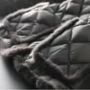 Parka Women Plus Size Padded Coat Winter Down Cotton Padded Clothes Artificial Mink Hair Splicing Warm Parkas Jackets Woman 201214