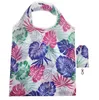 24 colors nylon eco shopping storage bag durable reusable food grocery bags girls outdoor phone bag newest printing floral shopping tote
