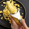 New 304 Stainless Steel Vegetable Tools Corn Planer Household Corn Peeler Planers Kitchen Gadgets Peeling Corns Artifact XG0303