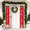 Huiran Merry Christmas Banner voor Deur Kerstversiering voor thuis Kerst Ornament Xmas NOEL NOEL Nieuwjaar 2021 201127