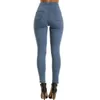 Nouvelle arrivée mode chaude femmes denim pantalon maigre taille haute jeans crayon mince dames jeans décontractés W46 201223