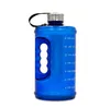 Motivational Gallon Water Bottle Time Marker BPA Free Large Reusable Sport Water Jug with Handle for Fitness Outdoor