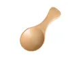 Mini Wooden Spoon Kitchen Spice Spoon Wood Sugar Tea Coffee Scoop Small Short Connt Spoons Utensils Cooking Tool H jlldec