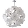 펜던트 램프 꽃 빛 날개 유리 샹들리에 조명 지름 44 인치 LED 조명 소스 화이트 컬러 샹들리에 램프 가정 장식 -Z
