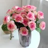 15 pz / lotto di seta vero tocco rosa artificiale splendido fiore matrimonio fiori finti per la decorazione della festa a casa regalo di San Valentino LJ201127