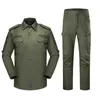 Jungle Hunting Woodland Shooting Gear Shirt Pants Set Battle Dress Uniform Tactical BDU Set Combat Clothing Camouflage Clothes NO05-017