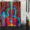 Custom Alex Grey Shower Curtain Bathroom Products Creative Polyester Home Product T200711