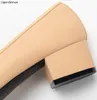 Ballet Tweed Heels Shoes Woman Basic Pump 2021 Two Color Stitching Spring Autumn Bow Work Shoes Fashion Party Women Shoes Pumps J1215