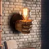 Postmodern resin fist wall lamp Cross-border European style bar restaurant cafe decorative wall lamp Left hand right hand wall lights