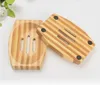 Naturliga bambu tvålrätter kreativ japansk stil tvålbox randig tvålhållare ekologisk vård grossist sn4991