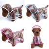 Plastikowy Przezroczysty wodoodporny płaszcz przeciwdeszczowy Easy Clean Małe średniej wielkości Psy Paincosoats Puppy Ubrania Poncho Pet Materiały New Arrival 8mm F2