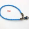 60st Fatima Handrotation Evil Eye Charms läderarmband för män och kvinnor DIY smycken gåva311e