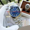 11 Color Men Высококачественные часы 41 мм 5500V110A-B481 4500V 110A-B126 Blue Dial Механический прозрачный прозрачный