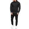 Tracksuit män set sport hoodies byxor 2 bitar sweatsuit män kläder hoodies jacka byxor spår kostym män joggare streetwear lj201126