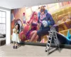 3Dモダンな壁紙漫画アニメのキャラクター3 d壁紙リビングルームのカスタム写真のための3D壁紙