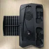 PS5 Şarj Cihazları Dikey Soğutma Fanı Standı Dijital Baskı Dijital Baskı, PS5 için 14 Oyun Yuvası 3 Hub Port Çift Denetleyici Şarj İstasyonu Şarj Cihazı
