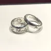 Cego para amor desenhador de luxo jóias mulheres anéis moda s925 esterling prata casal anel casamento casamento vintage