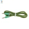 Nylon Braided Audio Cable Jack 3.5 mm Male to Male Cloth Audio Aux Cable For iPhone Car Headphone Speaker Wire Line 50pcs/lot