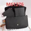 Hög kvalitet Mode Lyx Plånböcker Designers Crossbody-väska Svart Damhandväskor Plånböcker Korthållare Handväska Axelväskor Miniplånbok Majsväskor 61276