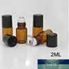 (30 pièces/lot) 1 ml, 2 ml, 3 ml petit flacon compte-gouttes en verre bleu Orifice bouteilles d'huile essentielle