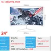 Moniteurs 2K 24 "Moniteur LCD PC 2560ￗ1440 Écran incurvé Gamer 144hz HD Affichage de jeu pour ordinateur de bureau / USB1