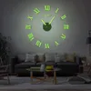 Retro DIY Acrílico Relógio Espelho Adesivo Da Mesa Da Mesa Grande Relógio De Parede Simples Handmade Creative Clock Decoração Home 20118