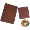 Chocolade huishoudelijke schimmel siliconen koekjes schimmel 30 gat 48 gaten mallen effen kleur eenvoud bakken gereedschap 4 4JM2 P2