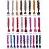 Tressage synthétique 24 pouces plié 80g | Tresses au Crochet Jumbo de couleur unique, Extensions de cheveux synthétiques plus grandes, Stock7825386